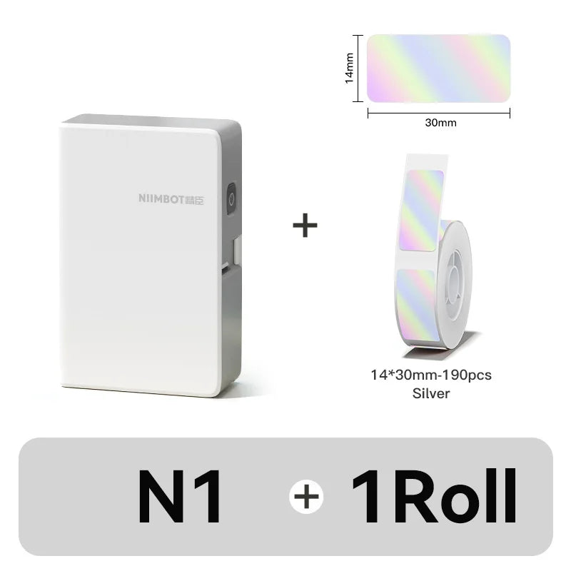 Niimbot N1/B18 Thermal Transfer Label Sticker Printer Mini Label Maker With Ribbon PET Papers For Jewelry Store Cable Cosmetics