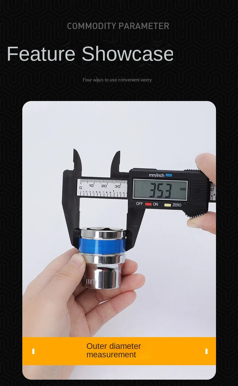 150mm 100mm Electronic Digital Caliper Carbon Fiber Dial Vernier Caliper Gauge Micrometer Measuring Tool Digital Ruler