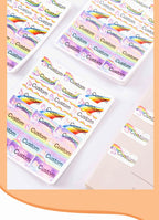 Custom Kawaii Name Tag Sticker Waterproof Stickers Decals Personalized Label for Children School Stationery Bottle