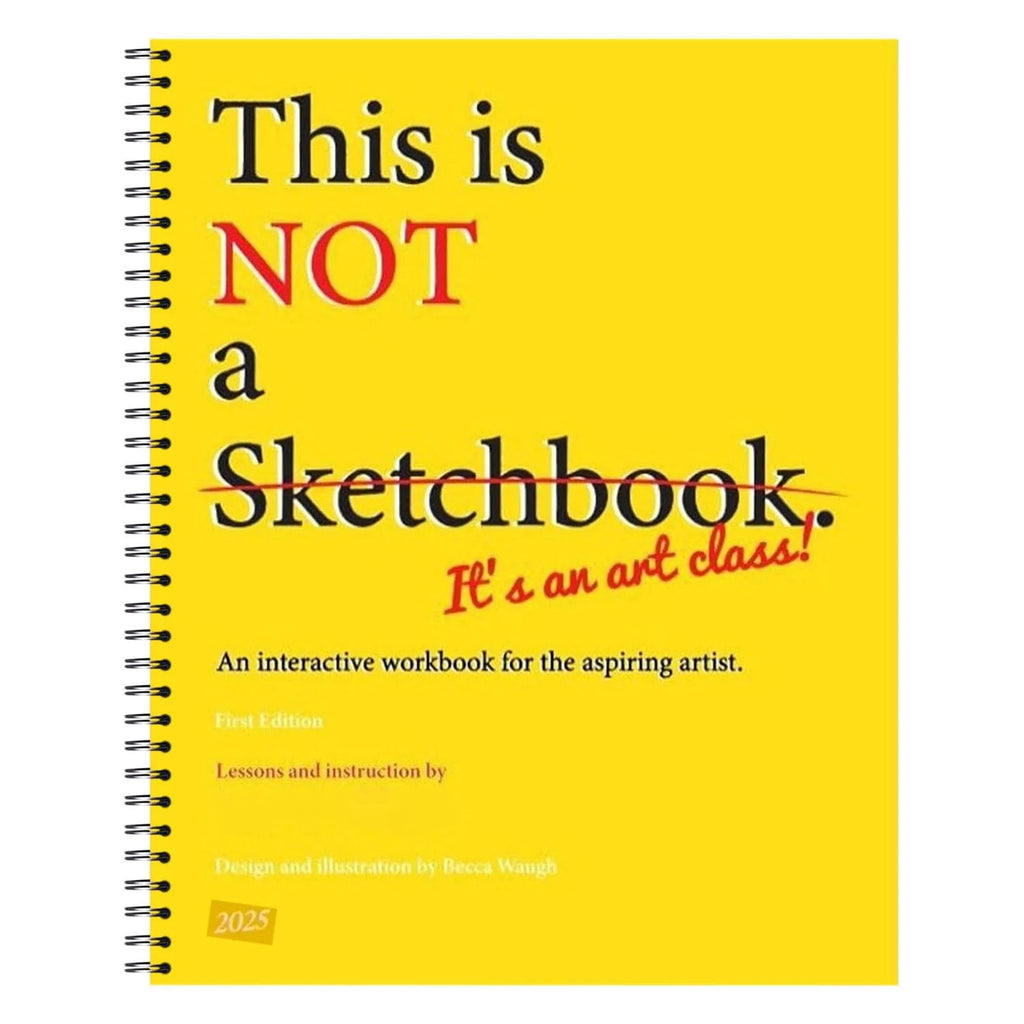 This Is Not a Sketchbook Thick Paper Hardcover Art Class Drawing Book with Lined Blank Pages Interactive Professional Workbook