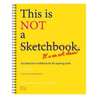 This Is Not a Sketchbook Thick Paper Hardcover Art Class Drawing Book with Lined Blank Pages Interactive Professional Workbook