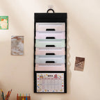 Wall Hanging Expanding File Folder Multi Pockets Document Organizer A4 Paper Storage Bag Portable School Office Paper Sorter