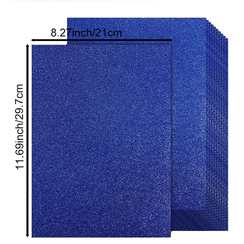 25 Sheets Colored Glitter Cardstock Paper 250G A4 Premium for Scrapbook DIY Projects Birthday Party Decoration Gift Box Wrapping