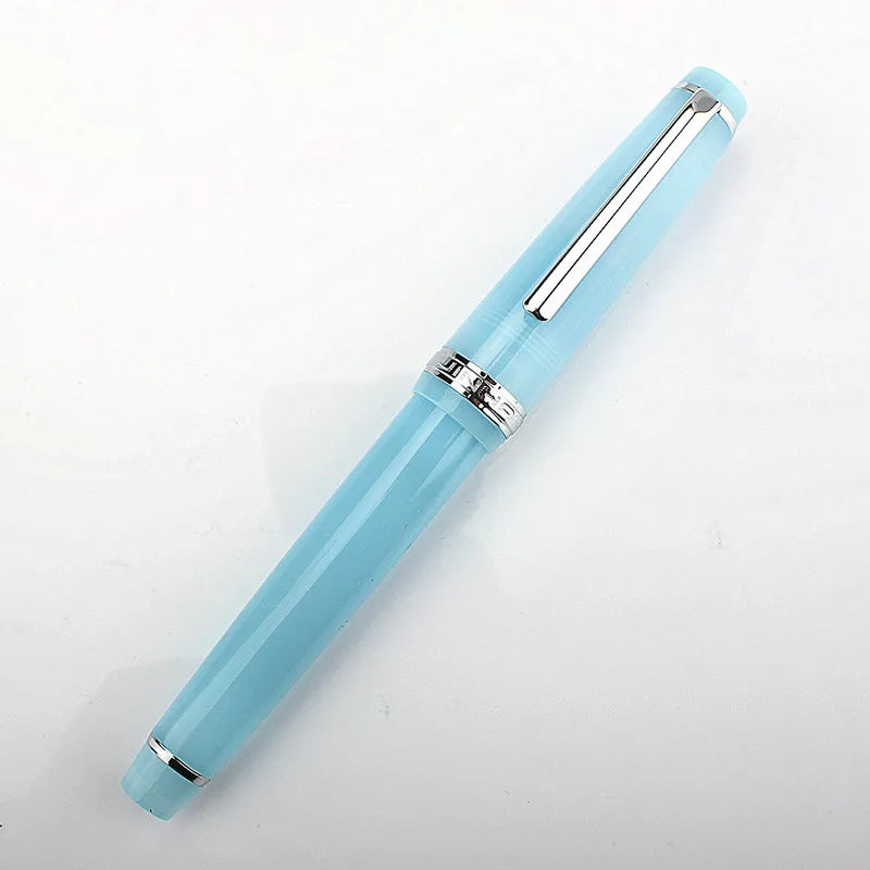 Jinhao 82 Fountain Pen Acrylic EF/F/M/Bent Nib Golden Trim with Converter Writing Pen