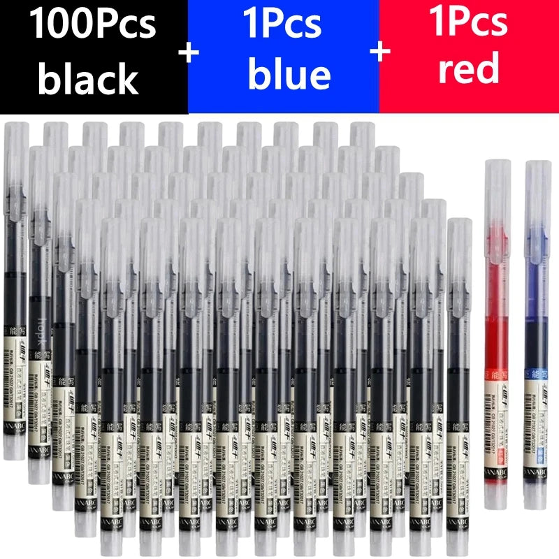 3/10/50/100PCS Color Gel Pens set,0.5mm Fine Tip Ballpoint Pen for Drawing Pens for Writing Office Accessories Back To School