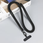 Colorful Adjustable Long Lanyard for Mobile Cell Phone Candy Solid Color Crossbody Necklace Anti-Lost Strap for Phone Universal