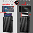 Rfid Credit Card Holder Money Bag Luxury Carbon Fiber Id Bank Cardholder Coin Purse Minimalist Wallet for Men Carteira Masculina