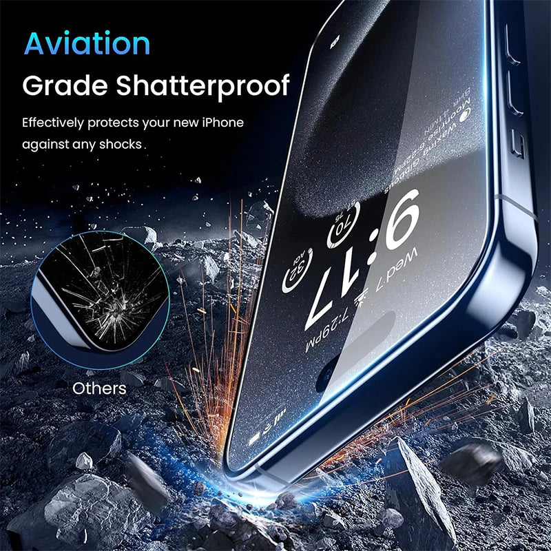 1-2Pcs Full Cover Privacy Screen Protector For IPhone 16 15 13 11 14Pro Max Anti-spy Tempered Glass For iPhone X XS Max XR Glass