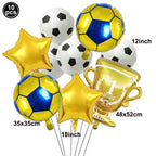 Soccer Party Disposable Tableware Paper Plates Cups Napkins Tablecloth Soccer Birthday Party Decoration