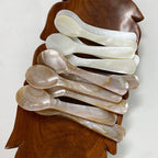 Kitchen Tools 9-13CM Natural Shell Ice Spoon Cream Coffee Caviar Spoon Mother of Pearl Seashells Stirring Spoons Teaspoon Crafts