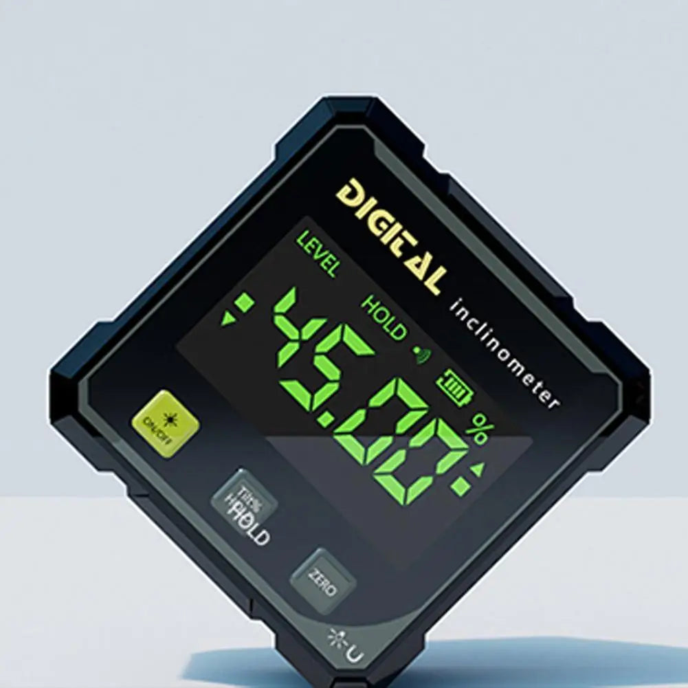 Digital Level Angle Finder Box 360 Degree Measurement Professional Protractor Inclinometer Dual Magnetic Electronic Level Gauge