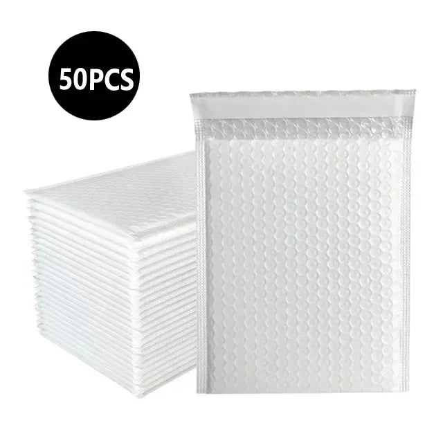 50 Pcs Multi Colors Bubble Mailer Bubble Padded Mailing Envelopes Mailer Poly for Packaging Self Seal Shipping Bag ﻿