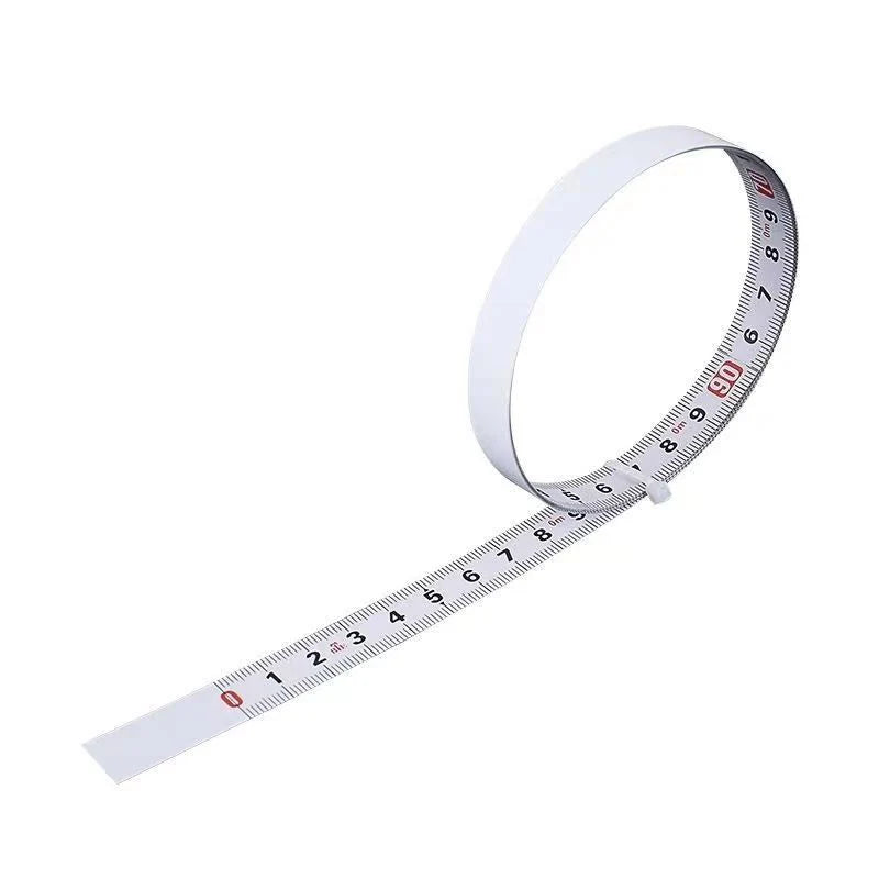 1/2/3/5M Stainless Steel Miter Track Tape Measure Self Adhesive Metric Scale Ruler Rust-Proof Durable and Wear-Resistan Ruler