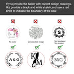 Customized Embossed Stamp Personalized Custom Book Embosser Seal Wedding Invitation Logo Customization Embossing Paper Stamps