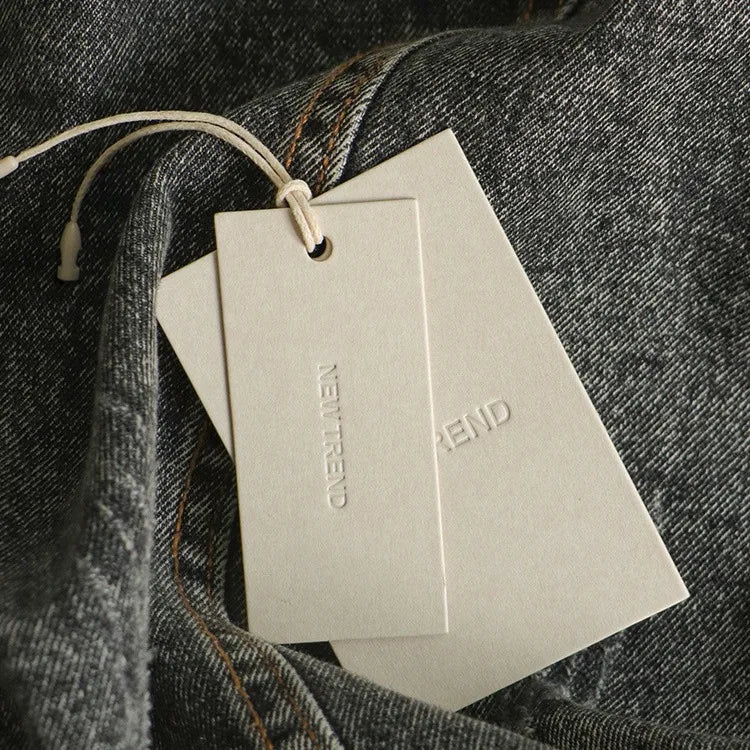 Custom Printed Hang Tags Labels for High Quality Cloth Personalized Paper Hangtags Handmade Label for Various Business Use