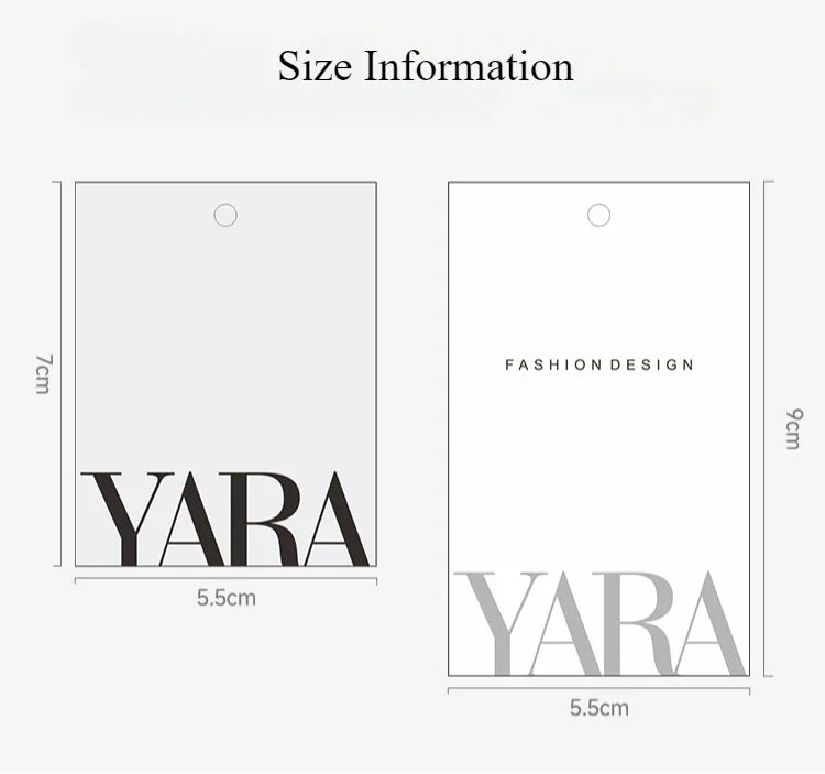 100pcs Clothing Shop Hangtags Custom-made High-grade Women's Clothing Labels Custom Logo Beige Card Hanging Tags for Clothes