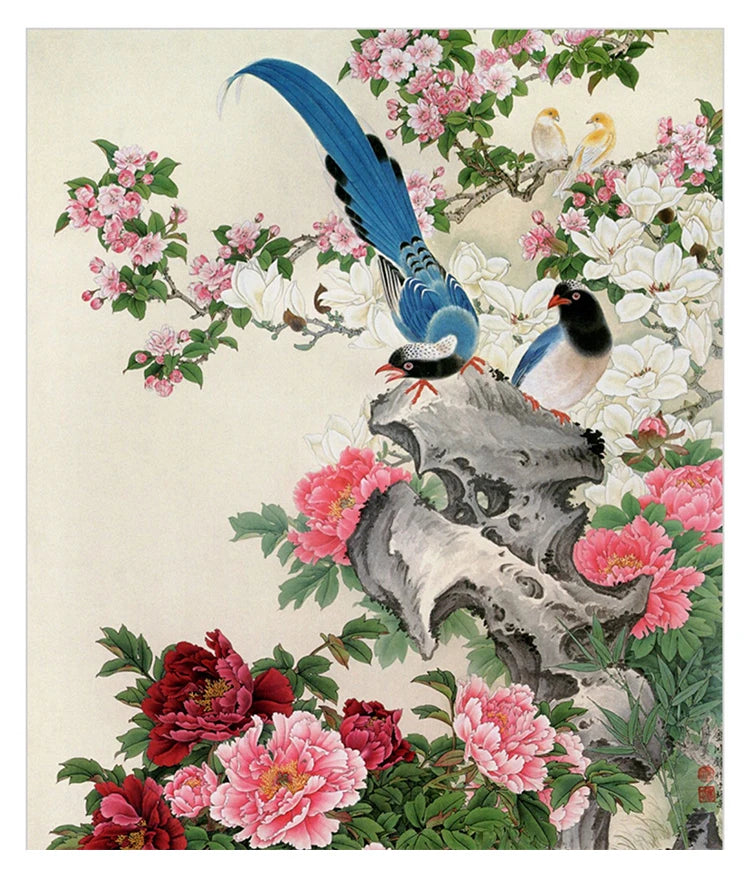 6/9/ 12/ 16 Chinese Painting Brush Beginner Calligraphy Drawing Bamboo Pen Curtain Felt Rice Paper Set Landscape Drawing Writing
