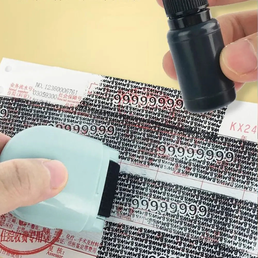 Express Bill Applicator Security Stamp Roller Express Unpacking Privacy Applicator Rolling Privacy Seal Identity Protection