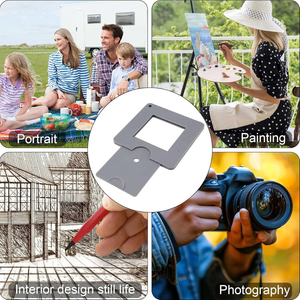 Portable Geometric Drawing Aid Viewfinder Math Drawing Set Vision Capturer Student Drawing Tool Math Teaching Aid
