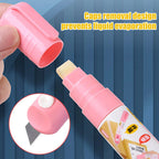 2 In 1 Thermal Paper Correction Fluid with Unboxing Knife Durable Thermal Paper Data Identity Protection Fluid Eraser Box Opener