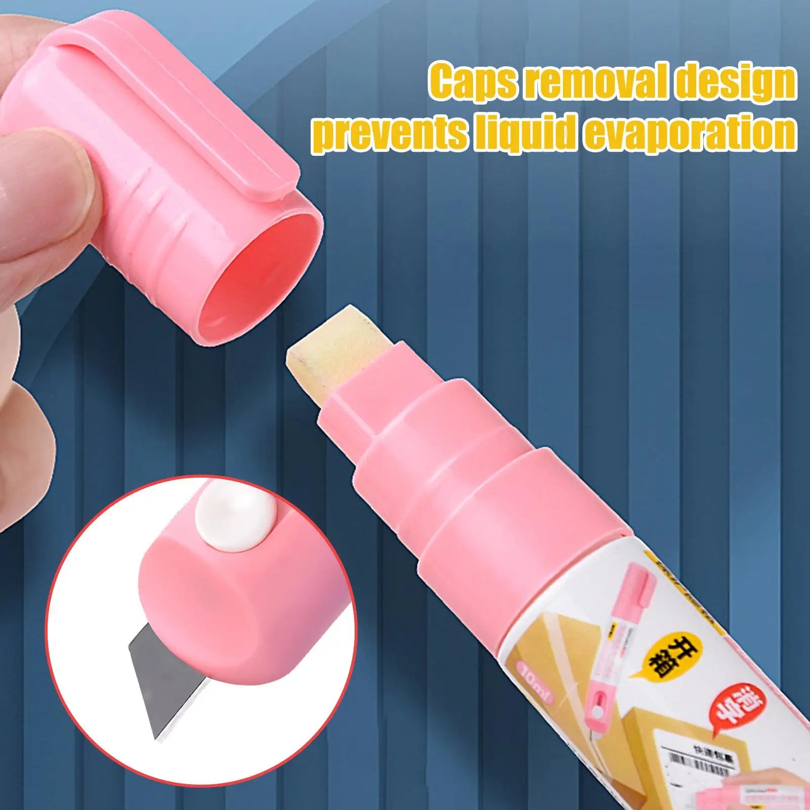 2 In 1 Thermal Paper Correction Fluid with Unboxing Knife Durable Thermal Paper Data Identity Protection Fluid Eraser Box Opener