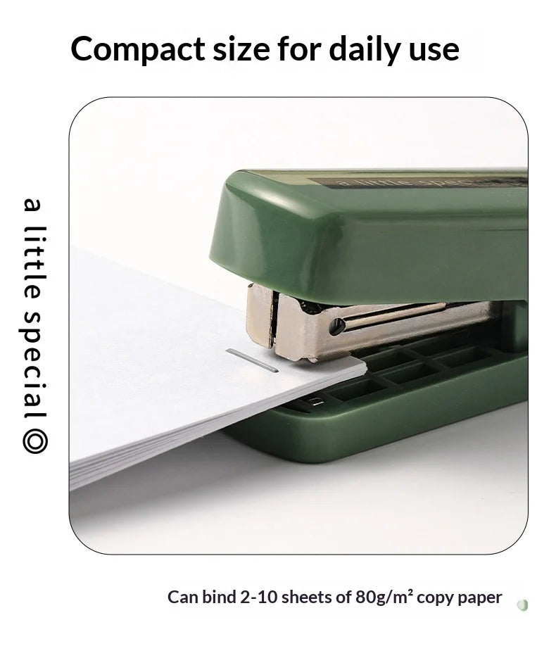 Kokuyo A Little Special 10#Needle Mini Stapler,Strong&Easy Lightforce Effortless Stapling Tool for School,Home,Office,Exam,Files