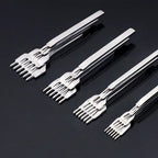 DIY Leather Craft Punching Hole Tool Leather Stitching Sewing Punches 1+2+4+6 Leather craft Spacing Punch Tools 3/4/5/6mm
