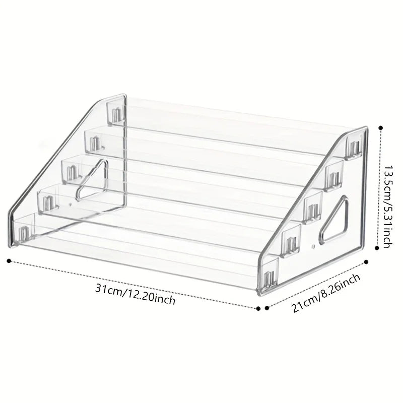 Clear Acrylic Card Display Stand Rack Shelf Organizer for PSA Trading Baseball Cards - Durable, Card Storage Organizer