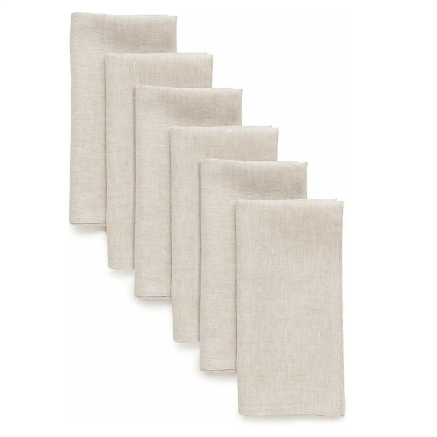 6/10/12 pcs Cotton Linen Napkin 40cm Napkin Muslin Tea Towels Dinner Retro Cheesecloth Wedding Party Rustic Table Decoration