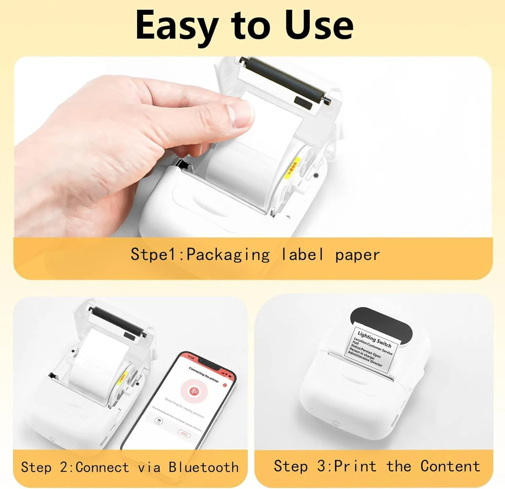 Marklife Thermal Label Printer P50 Mini Protable Bluetooth Stickers Self-adhesive Printer For Kitchen Office To Gift/Marking/Tag