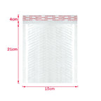 Bulk 50 Shockproof White Foam Envelope Bag Self-sealing Padded Mail Bubble Bag Envelope Shipping Office Packaging Parcel