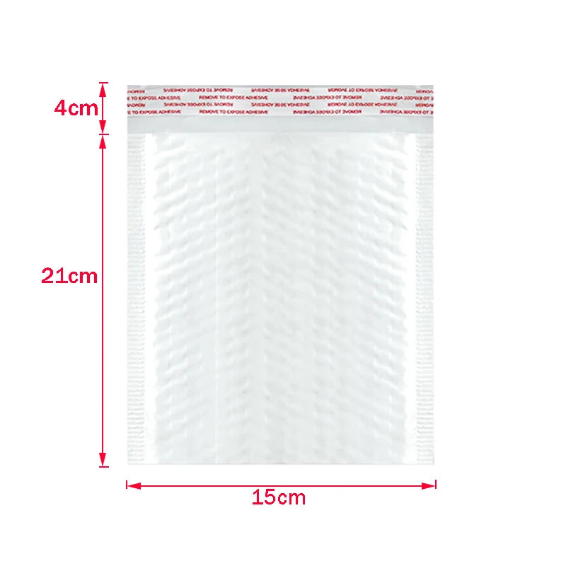 Bulk 50 Shockproof White Foam Envelope Bag Self-sealing Padded Mail Bubble Bag Envelope Shipping Office Packaging Parcel