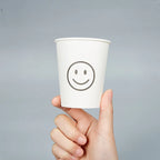50pcs 250ml Paper Cups Natural Pulp Personalized Disposable Coffee Tea Milk Cup Drinking Accessories Camping Party Supplies종이컵