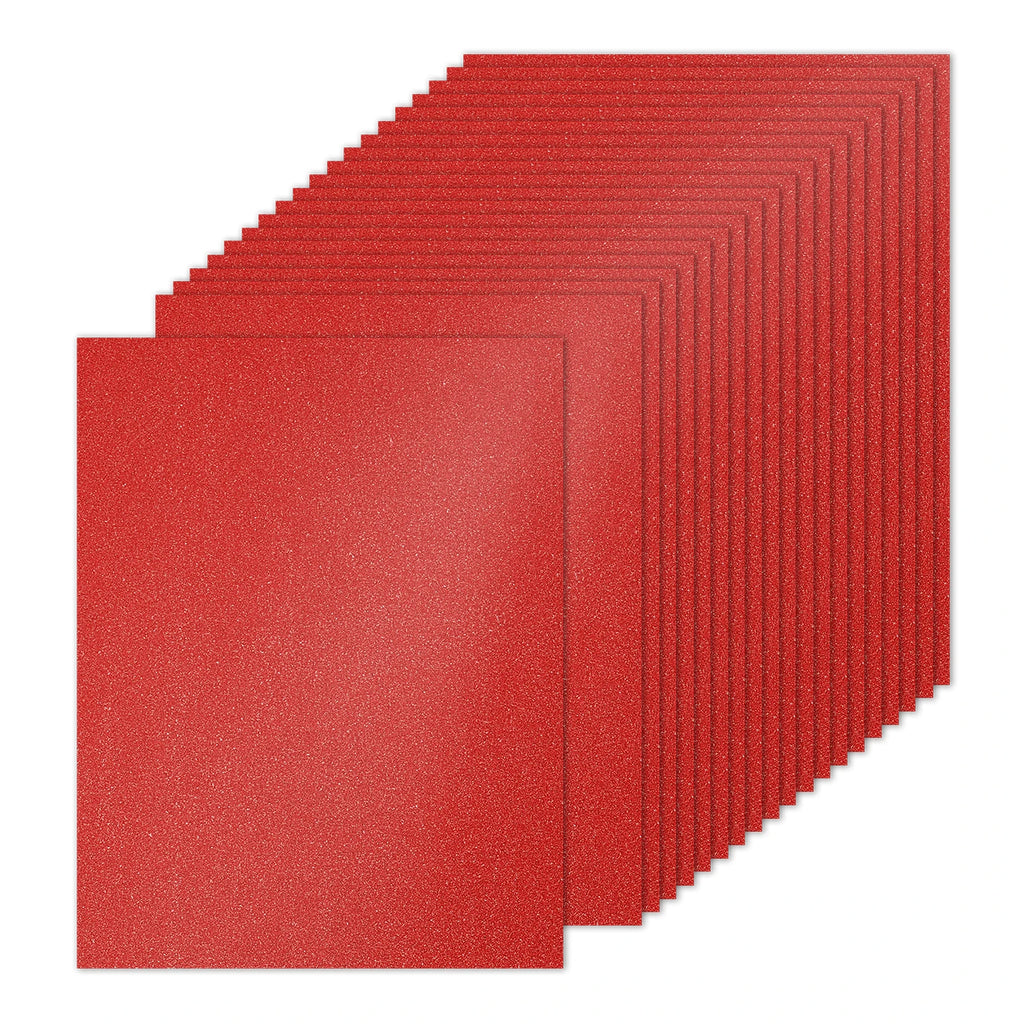 20 Sheets 250gsm Glitter Cardstock Paper Rectangle Premium Sparkly Paper Craft Cardstock Paper for Scrapbook Cards DIY Party Art