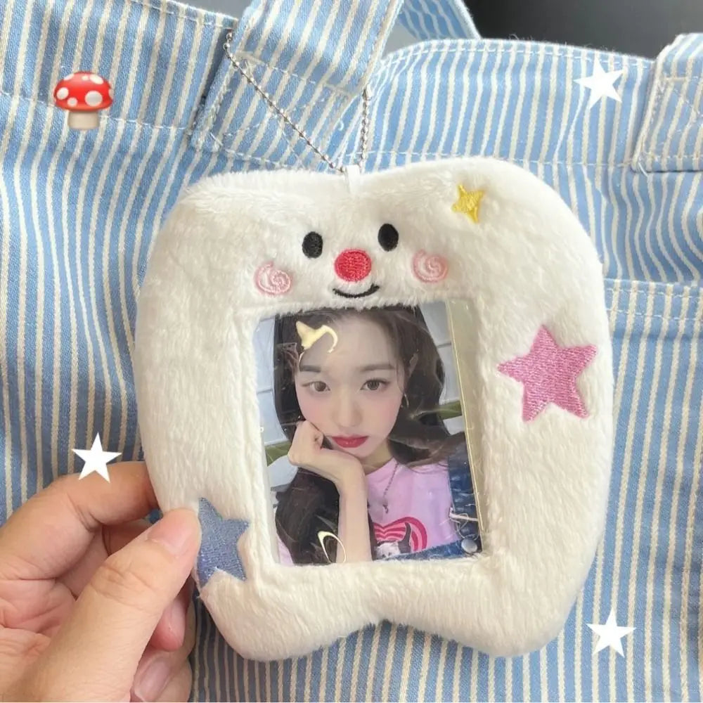 Multifunctional Photocard Case Bear/Rabbit/Chick Bus Door Cards Sleeve Cute Cartoon Photo Card Holder School Office