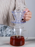 Hot Selling V Shaped 60 Degrees Coffee Maker Set Pour-over Coffee Filter Cup Spiral Hand Filter Cup
