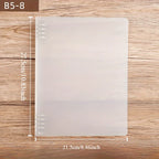 175-Page Capacity Ringed Binder, Clasp Closure Plastic Organizer Binder for Office, School, Home Supplies - PP Material