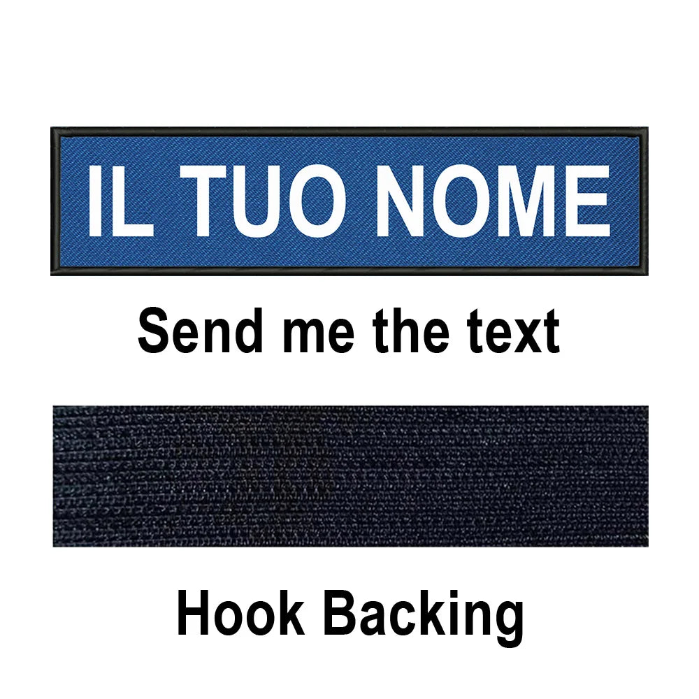 Custom Name Patch Personalized Tactical Military Patches Customized Stripes Badge Tags For Clothes Jacket Backpack Dog Collar