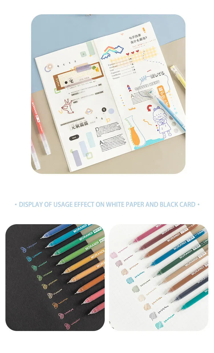 Languo 27-207 Colors Of One Set Drawing Handbook Pens Student DIY Graffiti Multi-Color Gel Pen Writing Marker Stationery
