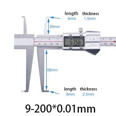 Double Internal Groove Digital Caliper 9-150mm Internal Groove Electronic Vernier Caliper Internal Hole Groove Diameter Caliper