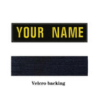 10x2.5cm Embroidery Custom Name Patch Stripes Badge Iron On Or Sew On Or  Patches Clothes