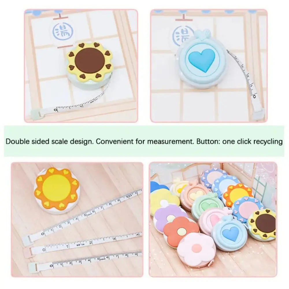 1.5M Soft Tape Measure Retractable Leather Double Scales Rulers Home Craft Measurements Cartoon Mini Measuring Tape
