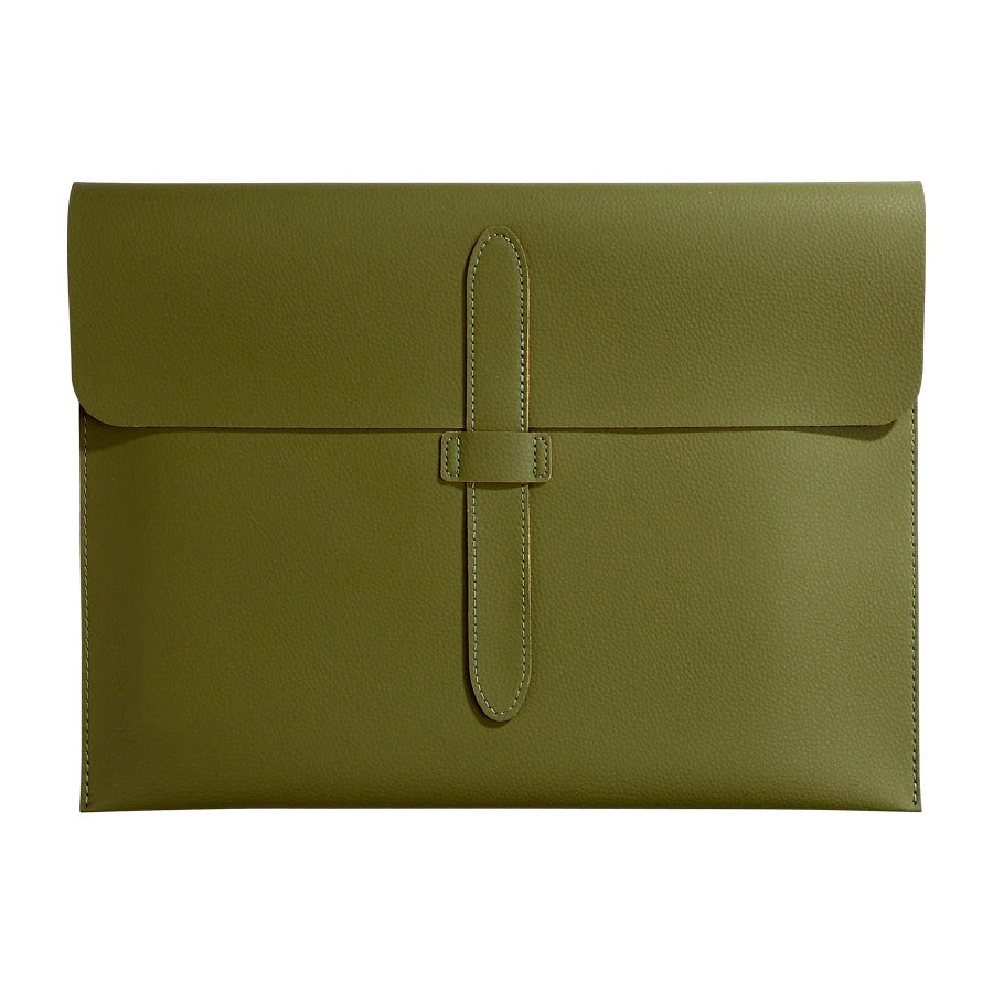 A4 Thick Leather Document Bag, A4 Folder,Business Information Bag, School And Office Supplies, Storage Bag Back To School