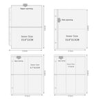 A5 3/7 Ring Binder Transparent Photo Album PP Inner Page Sleeves 1/2/4/6-Grid DIY Photocard Collect Book For 3 4 5 6 7 Inch Card