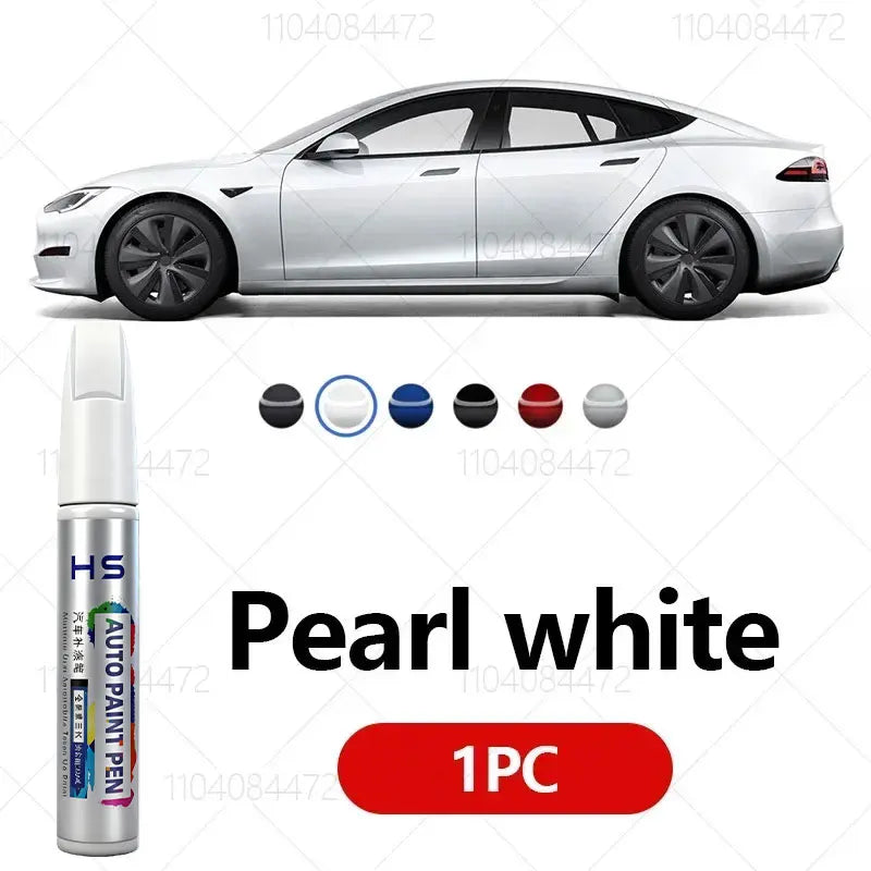 For Tesla Model 3 Y X S Scratch Removal and Wheel Hub Touch Up Pen Paint Clear Coat To Enhance Gloss Pearl White Deepsea Blue