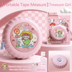 2Meter/79Inch Cartoon Mini Retractable Tape Measure, Self-Lock Double Scale Soft Ruler for Sewing, Body, Craft & Home Office