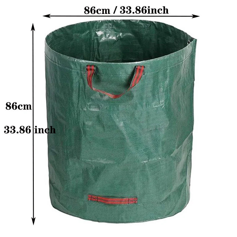 500L Garden Waste Bag Reusable Leaf Bag Yard Waste Bag Lawn Yard Bag for Loading Garden Leaves Trash storage bag