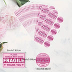 100PCS Fragile Warning Stickers Adhesive Shipping Labels For Mailing Package Handling Reminder