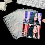 A5 3/7 Ring Binder Transparent Photo Album PP Inner Page Sleeves 1/2/4/6-Grid DIY Photocard Collect Book For 3 4 5 6 7 Inch Card