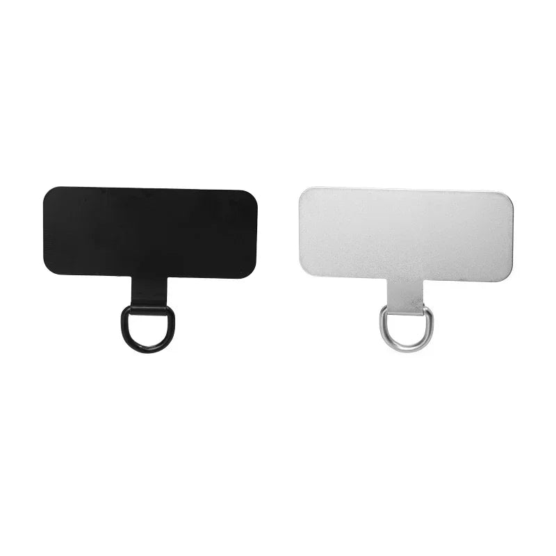 3/2/1Pcs Stainless Steel Hanging Clip Anti-Lost Metal Phone Lanyard Tether Tab Card Ultra Thin Cell Phone Sling Piece Patch
